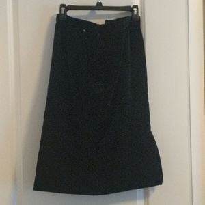 Women's velvet skirt